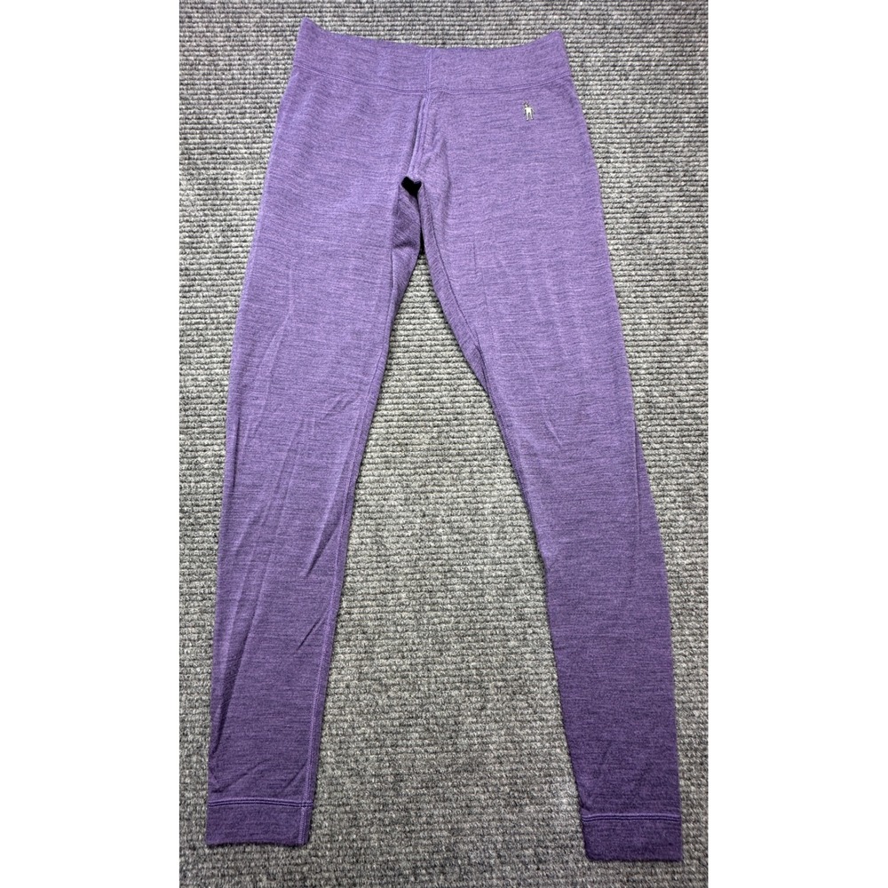 Smartwool Leggings Women M Purple Merino Wool Base Layer 10935
